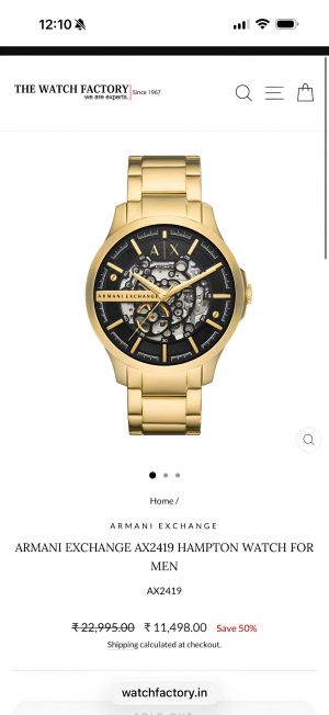 Arman_i Exchange Ax2418 Hampton Automatic Gold