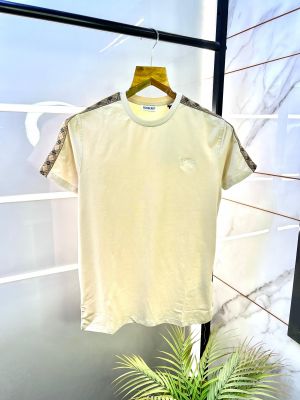 Sale Burberr y Logo Premium Beige Round Neck T-shirt F2781-BE