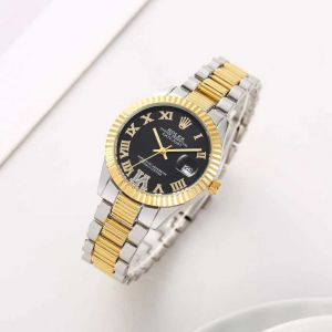 Role_x Oyster Perpetual Date Just 2Ton-Gold-Black