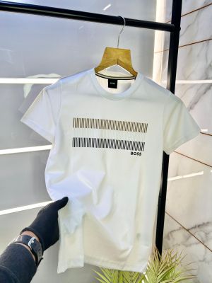 Sale Boss White Premium Round Neck T-shirt F2567-WH