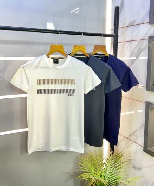 Sale Boss White Premium Round Neck T-shirt F2567-WH