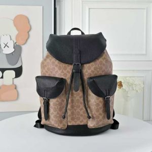 Coach_909_CB_Apricot-Black_Warner_Signature_Large_Backpack_With_DustCover_CarryBag