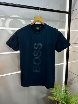 Sale Hugo_Boss Dark Grey Premium Round Neck T-shirt 1468