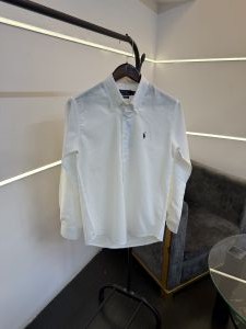 Ralp h lauren linen imported shirt white