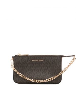 MICHAEL_KORS_JET_SET_SMALL_CHAIN_POUCHETTE_BAG_WITH_OG_BOX_DUSTBAG_CARDS_TAGS_ETC(coffeeblack)