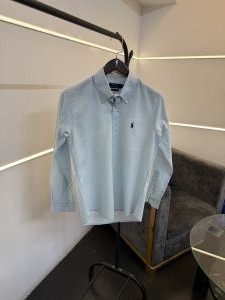 Ralp h lauren linen imported shirt sky blue
