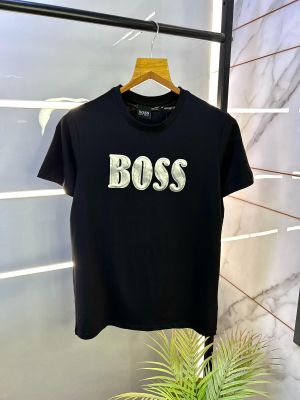 Sale Boss Black Round Premium Neck T-shirt F2803-BL