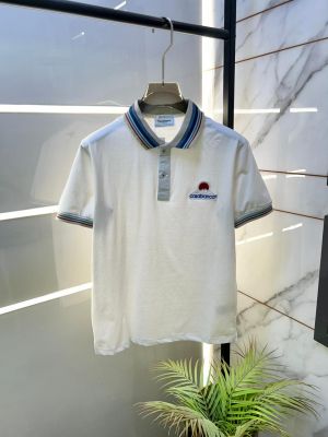 Casablanca White Premium Collar Neck Polo T-shirt F3517-WH