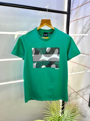 Sale Boss Green Round Premium Neck T-shirt F2803-G2