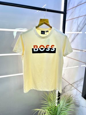 Sale Boss Off-white Round Premium Neck T-shirt F2803-OF