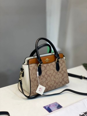 Coach_darcie carryall in signature bag with box premium quality