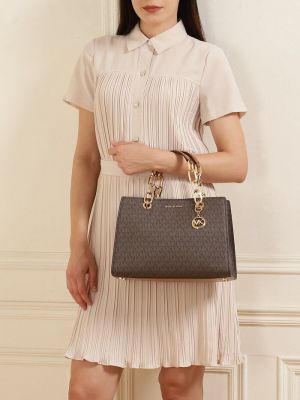 Michael_kors cynthia 25cm bag with og box(2477-coffe)