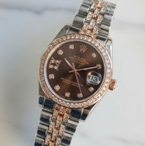 Role_x Oyester Perpetual Date Just 2Ton-Copper-Brown