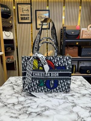 Christian_Dior_Book_Tote_Oblique_Premium_Quality_With_Scarf