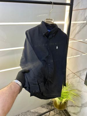 Ralp h Lauren Black Oxford Lycra Premium Shirts F2950-BL