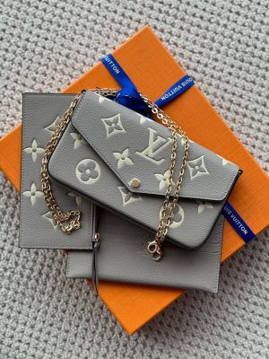 LOUIS_VUITTON_POCHETTE_FELICIE_BICOLOUR_3_IN_1_WITH_OG_BOX_DUSTBAG_CARDS_TAGS_ETC