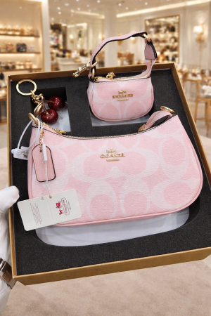 Coach_Teri_Combo_Set_With_Box_Dustbag_Smallbag_CherryKeychain_Bill