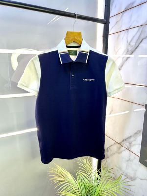 Sale Aston Martin Hacket t Navy Polo Premium Collar Neck T-shirt F2875-NY