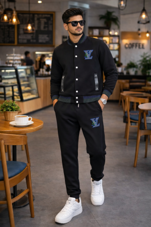 LV PREMIUM TRACK SUIT BLACK K197-BK