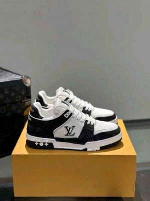 louiss vittonn Lv Trainer Nigo Denim Black White