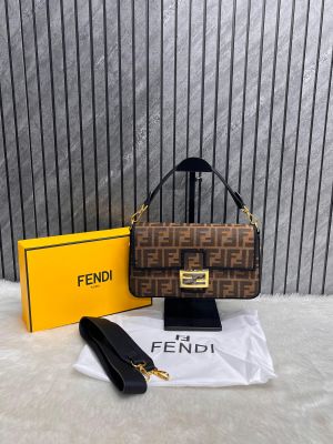 Fendi_Baguette_Brown-Mono_Crossbody_ShoulderBag_WithBox_DustCover