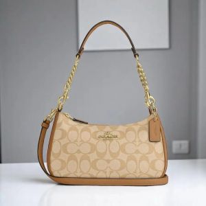 Coach_Teri_Apricot_Brown_Shoulder_Bag_With_OG_Box_Dust_Cover_Coffee_Brown_6605_Apricot_Caramel_Brown
