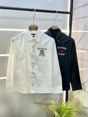 Tommy_Hilfiger White Oxford Lycra Premium Shirts F2620-WH