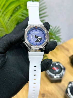G SHOCK GA 2100 WHITE BLUE