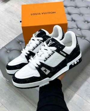 _Louis_Vuitton LV Trainer Sneaker Monogram Black With Kit 140