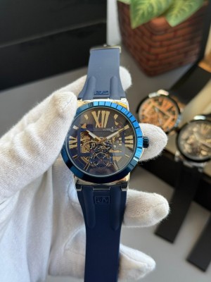 Ulyss e Nardyn Skeleton Blue Automatic