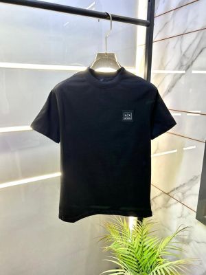 Arman_i Exchange Black Premium Round Neck Polo T-shirt F3283-BL