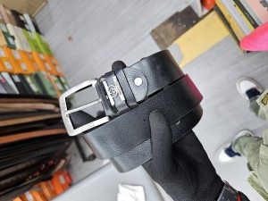 D deisel genuine leather belt black