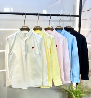 Ami Logo Pink Premium Shirt Brand Packing F3523-PI