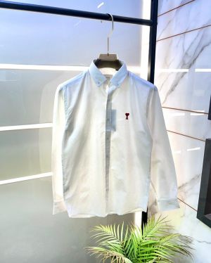 Ami Logo White Premium Shirt Brand Packing F3523-WH