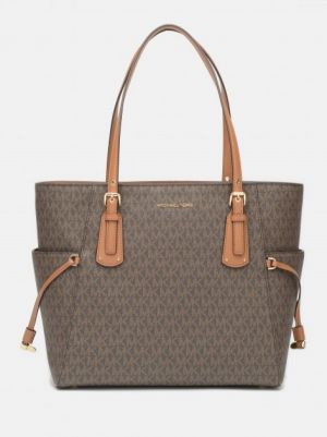 Michael_kors_voyager tote bag with dust bag(4616-coffe-brown)