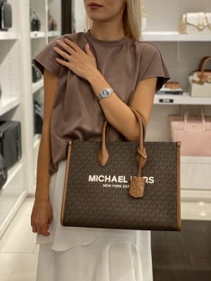 Michael_kors mirella tote bag with dust bagand carry bag(22320coffe_brown)