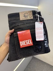 DIESE-L PREMIUM BLACK DENIM JEANS STRAIGHT FIT LENGHT 41