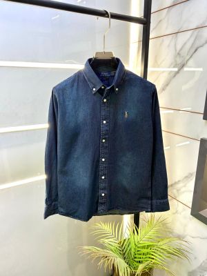 Ralp h Lauren Embroidery Logo Super Premium Denim Shirts F3393-B3