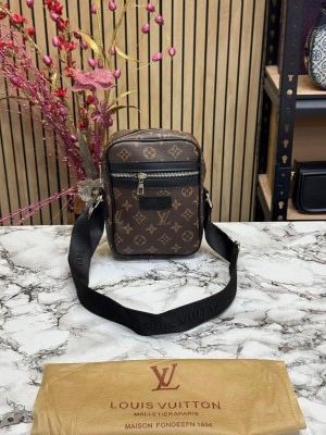 Loui_s Vuitton Danube Side Bag Premium Quality With Dust Bag (Brown Mono)