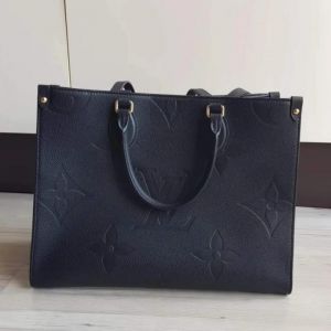 Loui_s Vuitton Mini Onthego Black Tote Bag With Dust Bag 