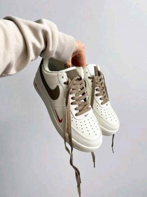 Nik_e Airforce 1 Mini Red Swoosh Coffee Milk