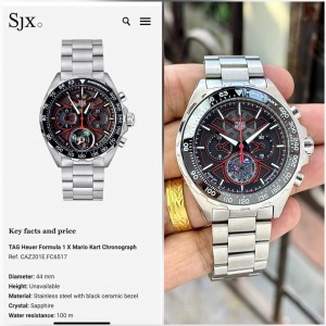 Tag Heue r Formula 1 Mario Silver