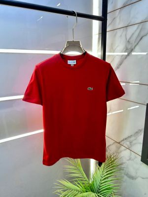 Lacost e Red Premium Round Neck Polo T-shirt F3389-RE