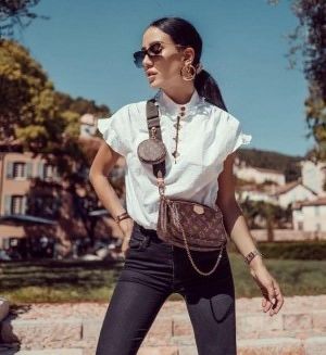 Louis_Vuttion_ pochette sling bag with og box and premium quality with inner brown premium quality (coffee)