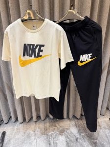 Nik e Offwhite black Cordset with Track premium