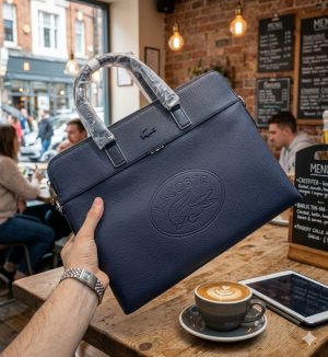 Lacoste_laptop bag with dust cover premium quality(blue)