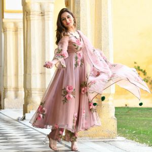 sweet-pink-handpainted-organza-suit