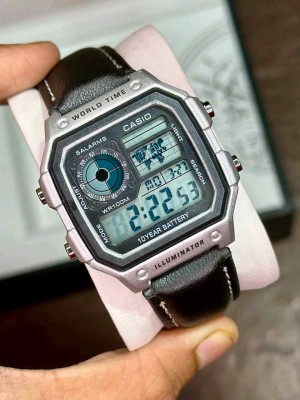 CASIO WORLDTIME SILVER BLACK