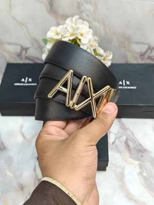 Ax ARMAN_I EXCHANGE PREMIUM QUALITY IMP REVERSEABLE BELT WITH OG BOX