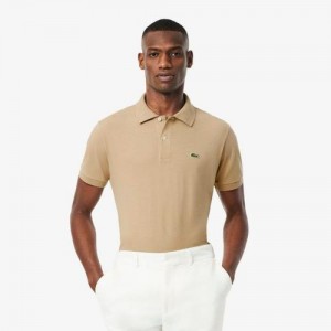 Lacost e Cream Polo Premium Collar Neck T shirt